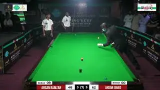 Ahsan Ramzan World Champion vs Ahsan Javed Sialkot King's Cup | Pro Snooker Pakistan Tour 4 |LIVE
