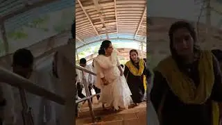 Visuals of Mlc Kalvakuntla Kavitha walking to Tirumala Shrine