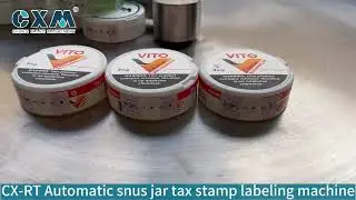Automatic Tax Stamp Labeling Machine | Precise Positioning Labeler for Cigarette & Snus Box