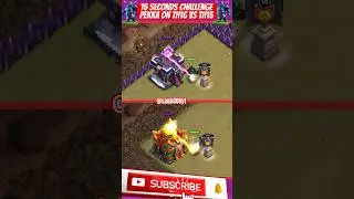15 SECONDS PEKKA vs TH16 vs TH15 Challenge (Clash of Clans) #shorts #gaming #coc