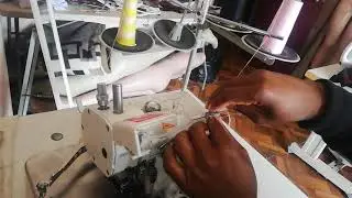 Tutorial of how to thread the overlooking machine