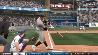 MLB The Show 25. Franchise. 2026. Game28. Yankees@Dodgers. Cam Schlittler vs. Blake Snell.