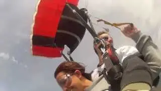 Sheree from Woodbury, TN takes a dive here at Chattanooga Skydiving Company!