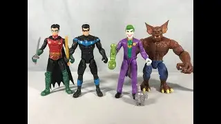 Spin Master 4 Inch Batman Figures - Robin, Nightwing, Joker & ManBat Review