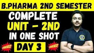 Organic Unit - 2nd Complete In one Shot || B. Pharma 2nd Semester || BSP Pharmacy || Punit Sir ||