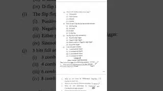 #lnmu (CC-12)Electronics Il (Analog and Digital Electronics) #M.sc. physics 3rd semester questions