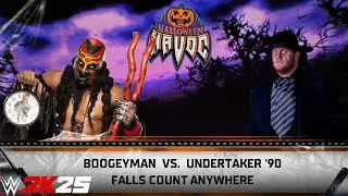 WWE 2k25 - Boogeyman vs Undertaker '09: Falls Count Anywhere Match at Halloween Havoc 