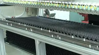 Machine for cooling tower parts welding