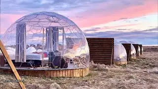 STAY AT AURORA IGLOO ICELAND STANDARD CABIN 13m REVIEW @ Stekkat&uacute;n Hella Iceland 🇮🇸