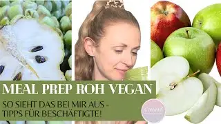 MEAL PREP RAW VEGAN - THIS IS WHAT IT LOOKS LIKE FOR ME/TIPS FOR BUSY PEOPLE 👨🏼&zwj;💻🍏