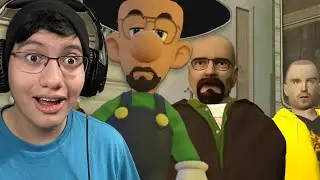 WALTER WHITE LUIGI RETURNS! || SMG4: A Happy Little Road Trip REACTION