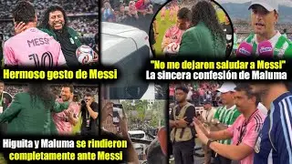 Higuita y Maluma se rindieron por completo ante Lionel Messi