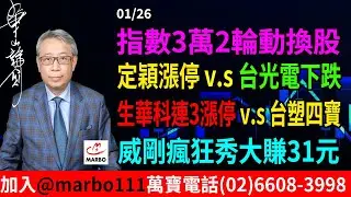 2026/01/26 台股一天空翻多 一線休息 二線上位 生技股也炒AI夢? #朱成志社長
