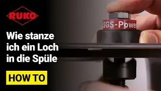 Wie stanze ich ein Loch in die Sp&uuml;le