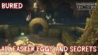 Buried - All Easter Eggs and Secrets (Black Ops 2 Zombies)