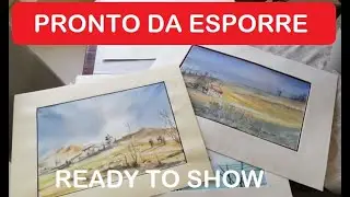 PRONTO DA ESPORRE! (READY TO SHOW!)  Acquerello tutorial facile, Easy watercolor demo