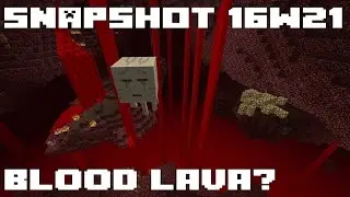 Minecraft 1.10 Snapshot 16w21 - Blood Lava & Fishing for Items?