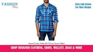 ★★★ Jared Lang Trim Fit Check Sport Shirt ★★★