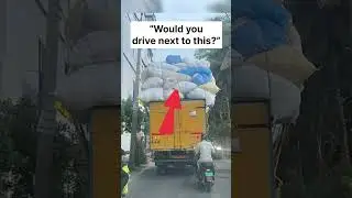 &bull; &ldquo;Would you drive next to this?&rdquo; #roadsafety #driver #india #better #travel #drivesafe #safetyroad