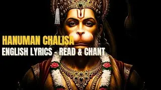 Chant Along: Shri Hanuman Chalisa Full for Daily Pooja | REMOVE ALL NEGATIVITY | English Lyrics🚩