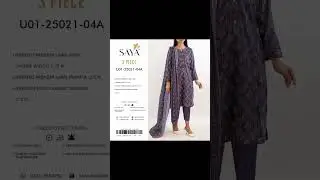 #SAYA Lawn VOL-01 2025 #Digital Printed #Lawn Shirt #Printed Dupatta. #Dyed Cambric Trouser.