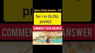 Python Daily Question - 125 #python #code #viral #youtubeshorts #shorts #short #youtube #code #india