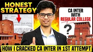 CA INTER HONEST strategy for JAN 2026🔥CA inter Jan 2026 strategy| CA Inter preparation strategy|ICAI