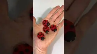 Ladybug, Fondant figurine #cakedecorating #cakedesign #fondantcake #fondant #craft