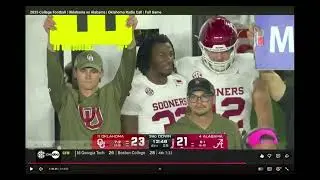 Back to back great plays by the #Sooners defense including Devon Jordan defying physics. #OU