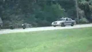 How not to tow a boat.