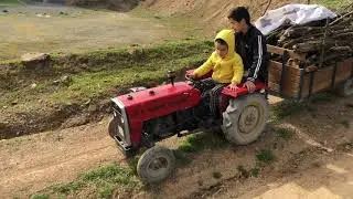 🚜🚜🌲🌲Mini Traktörümüz ile ormandan odun taşıdık- 🚜🚜🌲🌲Toylander-Toy Tractor🚜🚜🌲🌲