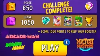 Arcade man bombs away solo challenge perfect heist score 1050  with se foxy roxy gameplay