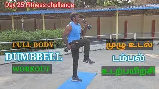 Day 25 Fitness challenge Full Body Dumbbell Workout