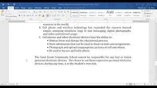 Wireless Communication Devices Policy for 22 23 School Year