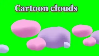 cartoon clouds green screen #greenscreenanimation
