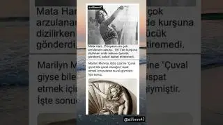 İLGİN&Ccedil; BİLGİLER 47✨MARİLYN MONROE &Ccedil;UVAL GİYSİ BİLE YAKIŞIR İDDİASI!!🤔😯 ARZULANAN CASUS İDAM EDİLDİ!😯