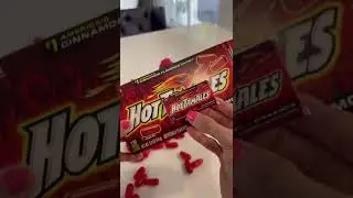 Real Vs. Mini in Mini&rsquo;s Hot Tamales!! 🔥🥵&hearts;️ #mini #asmr #candy #shorts