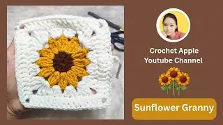 Sunflower Granny Square ထိုးနည်း 