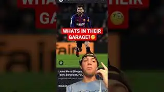 What&rsquo;s in LIONEL MESSIS garage?!?🧐 #shorts #car #fyp #messi #lionelmessi