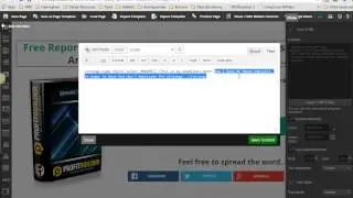 Creating a capture page using profit builder