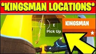 HOW TO BLOCK DAMAGE WITH A KINGSMAN & KINGSMAN LOCATIONS (Fortnite Season 2 Challenges)