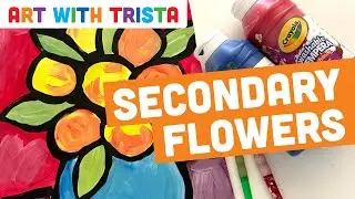 How to Teach Secondary Colors Mixing the Primary Colors Art Lesson - Art With Trista Video Tutorial
