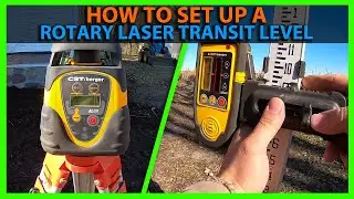 How To Set Up a Rotary Laser Level Transit & Set Dual Slope Settings