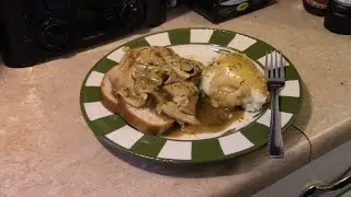 Открытый сэндвич с индейкой