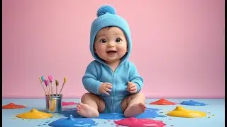 Paint Bucket Color Mess | Fun Colors & Painting Nursery Rhyme for Kids | Baby Learning Song
