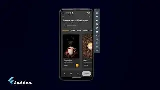 Coffee Shop | UI Design | Developed with flutter | Dart programming language.