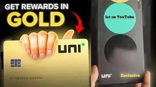 BOBCARD &times; UNI GOLDX CARD 1ST TIME ON YOUTUBE | EXCLUSIVE FIRST PHYSICAL CARD #unicard