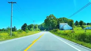 Driving from Canadian Border to Saratoga Spring - American Countryside Drive | 4K