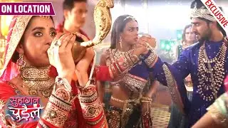 Suhagan Chudail | Moksh Aur Deeya Ne Milkar Kiya Nishigandha Ka Ant | On Location