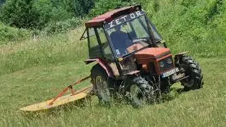 Zetor 5245 - Kakav je prinos bez bačenog gnojiva!? *Košenje trave 2022*